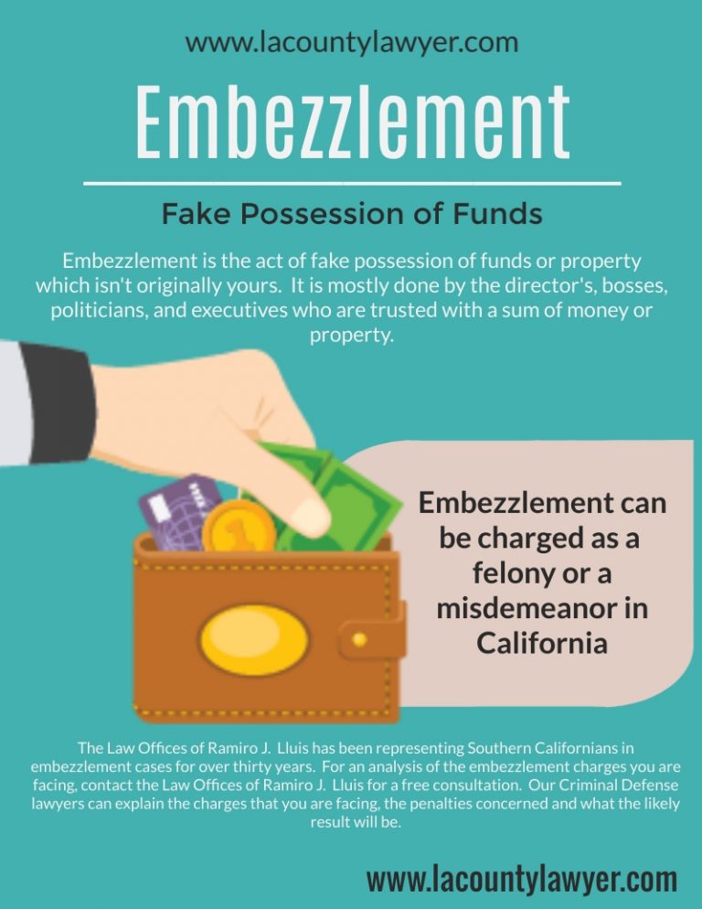 Embezzlement Fake Possession of Funds