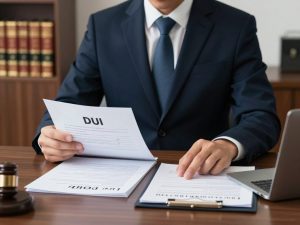 DUI defense attorney from Los Angeles Criminal Law Services reviewing evidence