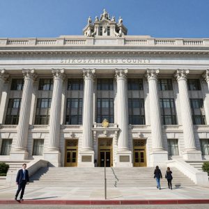 Los Angeles County courthouse exterior