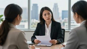 Los Angeles Personal Injury Lawyer meeting with injured client